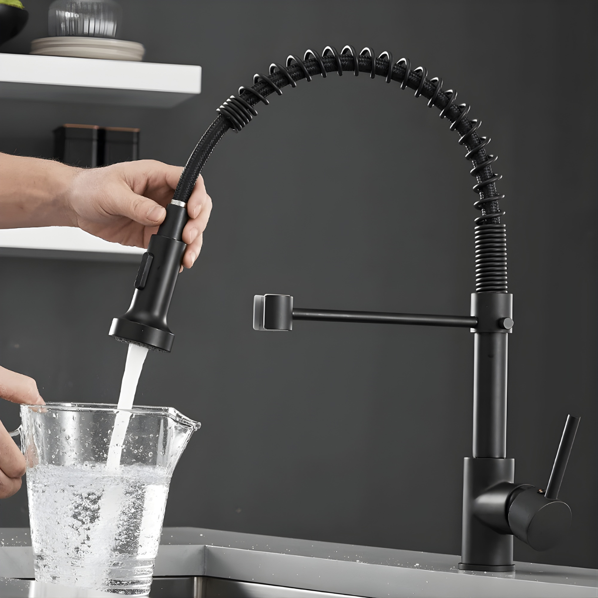 Robinet de cuisine à douchette Salerno