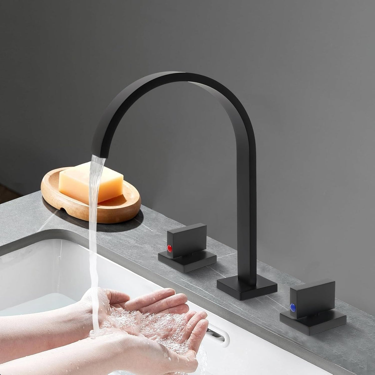 Robinet de lavabo 3 trous Rimini
