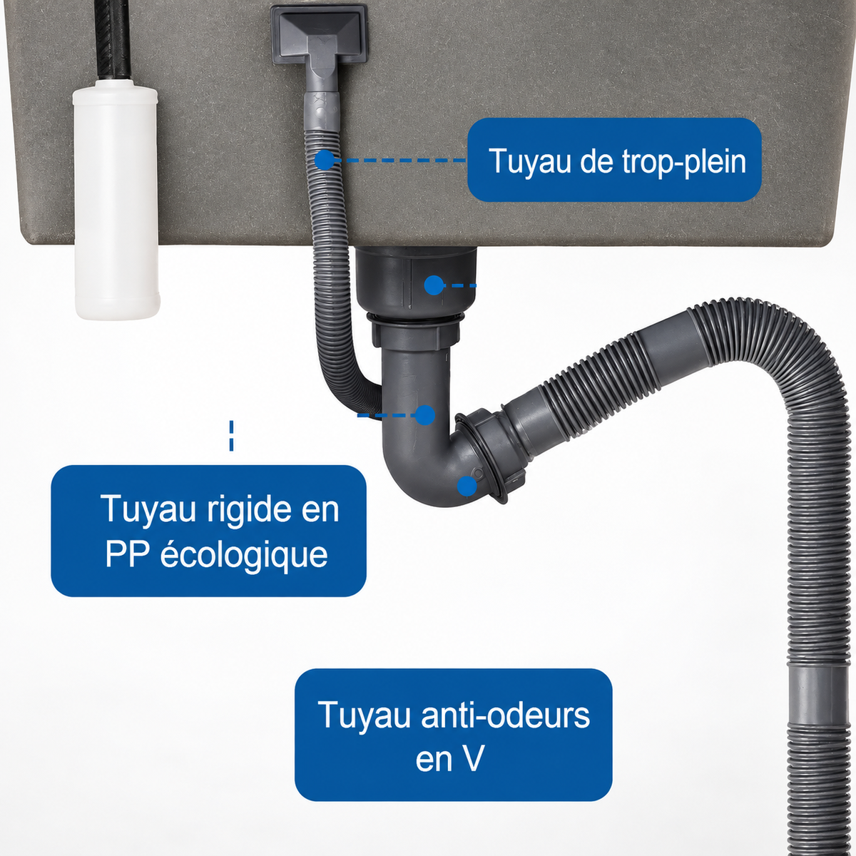 Évier avec mitigeur Bologna