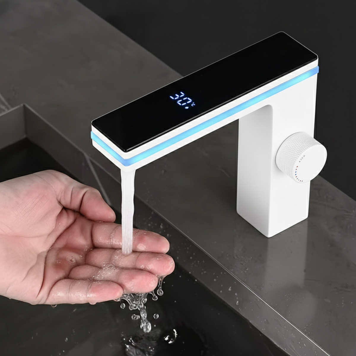 Robinet de lavabo connecté Modena