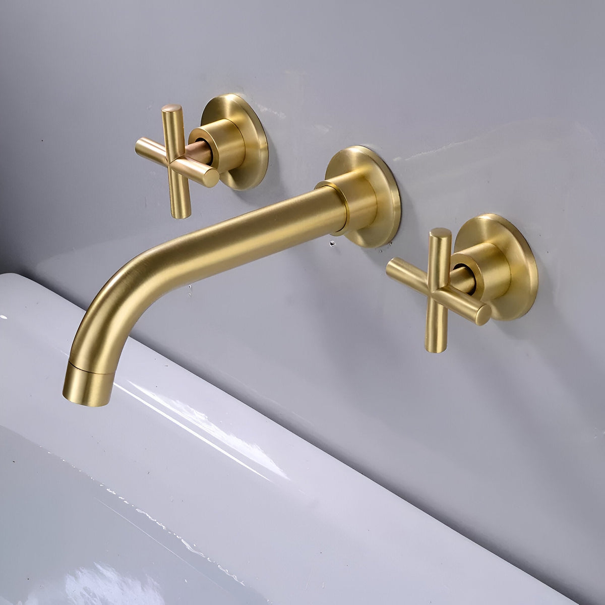 Robinet de lavabo mural Cremona
